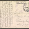 Дубово, Деревенская улица на немецкой зарисовке, 1915 год