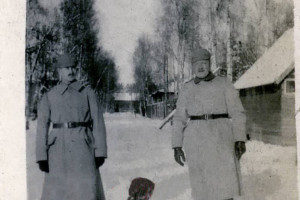 Немецкое фото на лагерной улице 1916 г.
