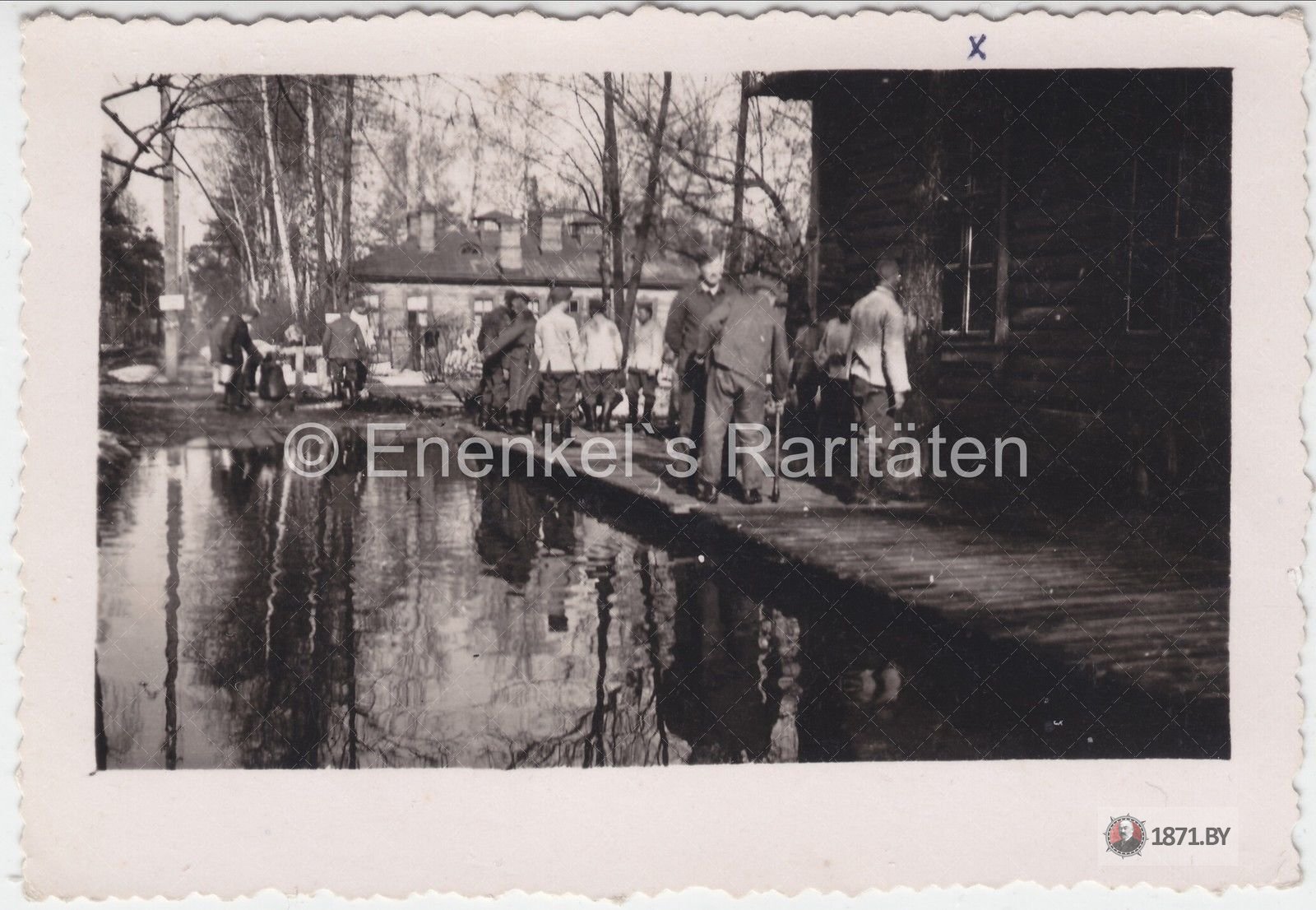 Foto, Baranawitschy, Belarus, Truppenlager, Schneeschmelze 1942