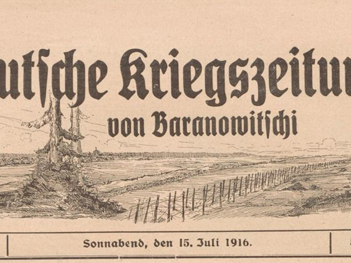 Статья "Барановичи" из Deutsche Kriegszeitung von Baranowitschi от 29 января 1916